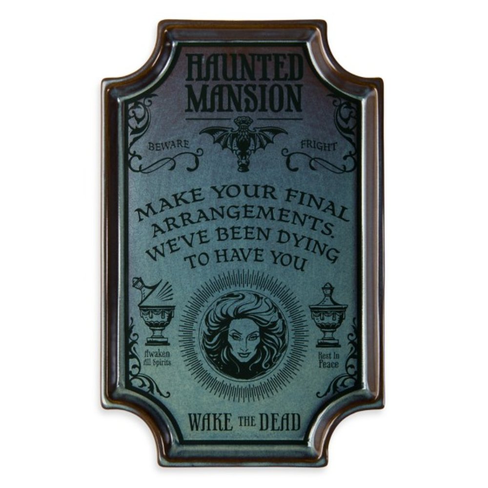DISNEY HAUNTED MANSION MADAME LEOTA PORCELAIN TRINKET TRAY DISH Halloween Gothic